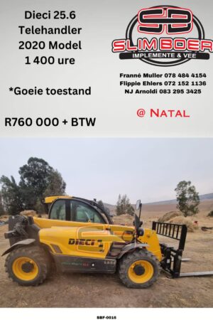 Dieci 25.6 Telehandler, (2020 model) 1400 ure, Goeie toestand