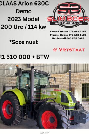Claas Arion 630C, Demo, (2023 model), 200 Ure, 144kW, Soos nuut