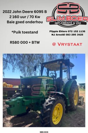 John Deere 6095, 2 160 ure / 70Kw, (2022 Model) Baie goed orderhou, Puik toestand