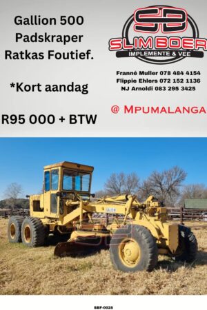 Gallion 500 Padskraper, Ratkas foutief, kort aandag