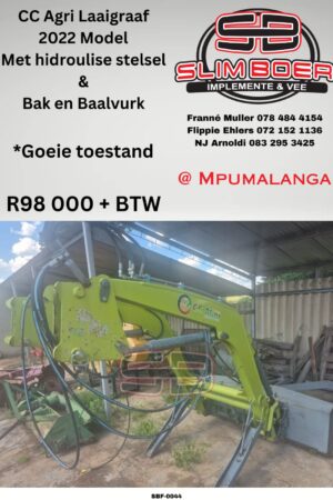 CC Agri Laaigraaf, (2022 Model), Met Hidroliese stelsel, Bak en Baalvurk ingesluit, Goeie toestand