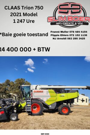 Claas Trion 750 (2021 model), 1247 ure, Baie Goeie toestand