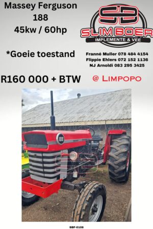 Massey Ferguson 188, 45kw (60hp) Goeie toestand
