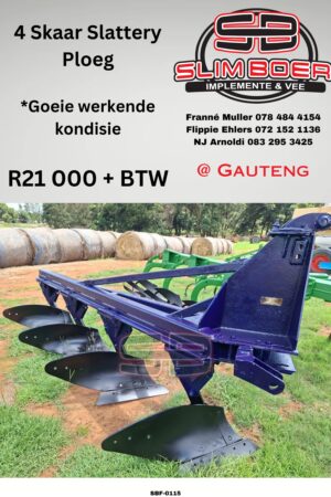 Slattery 4 Skaar Ploeg, Goeie werkende kondisie