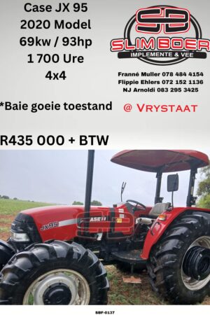 Case JX 95 (2020 model) 69kw, 1700 Ure, 4x4, Baie goeie toestand