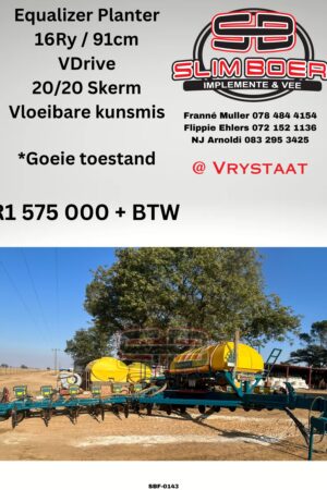 Equalizer Planter, 16 Ry / 91cm, VDrive 20/20 Skerm, Vloeibare kunmis, Goeie toestand