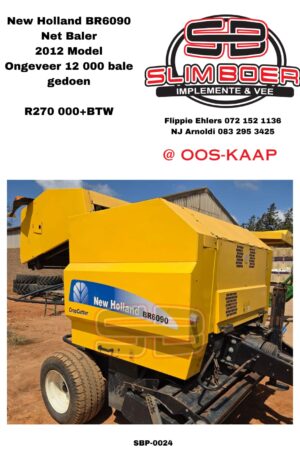 New Holland BR6090 Net Baler (2012 model) 12,000 bale gedoen