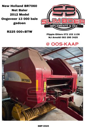 New Holland BR7060 Net Baler (2012 model) 13,000 bale gedoen