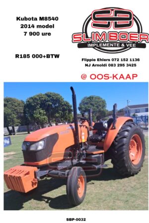Kubota M8540 (2014 model) 7900 ure