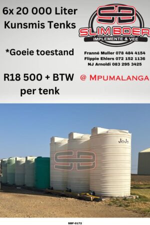 6 x 20 000Lt Kunsmis Tenks, Goeie toestand