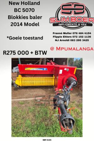 New Holland BC 5070 Blokkie Baler (2014 model) Goeie toestand