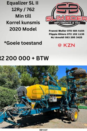 Equalizer SL2, 12 Ry / 762 (2020 model), Min Till Planter, Korrel kunsmis, Goeie toestand