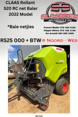 Claas Rollant 520 RC net Baler (2022 model), Baie netjies