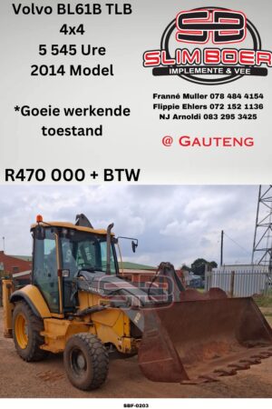 Volvo BL61B TLB 4x4 (2014 model), 5 545 ure, Goeie werkende toestand