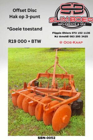Offset Disc, Hak op 3-punt, Goeie toestand