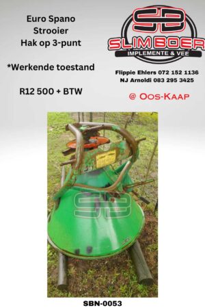Euro Spano Strooier, Hak op 3-punt, Werkende toestand