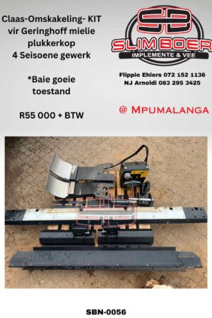 Claas-Omskakeling Kit vir Geringhoff mielie Plukkerkop, 4 seisoene gewerk, Baie goeie toestand
