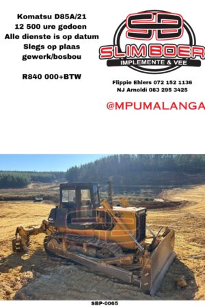 Komatsu D85A-21, 12 500 ure, Alle dienste is op datum, Slegs op plaas gewerk (bosbou)