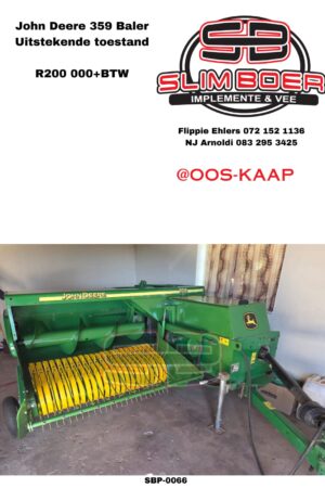 John Deere 359 Baler, Uitstekende toestand