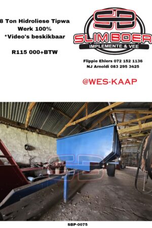 8 Ton Hidroliese Tipwa, Werk 100%